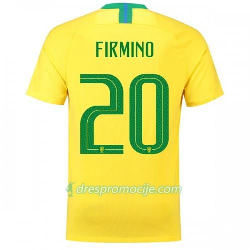 Brazil Dres Firmino 20 Domaći Svjetsko prvenstvo 2018 Brazil Dres Firmino 20 Domaći Svjetsko prvenstvo 2018